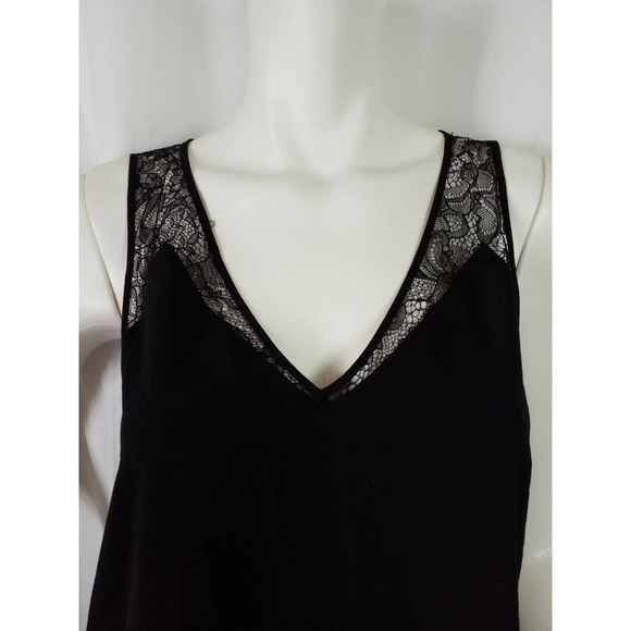 French Connection Top Pullover Vneck Lace Cami - Picture 1 of 7